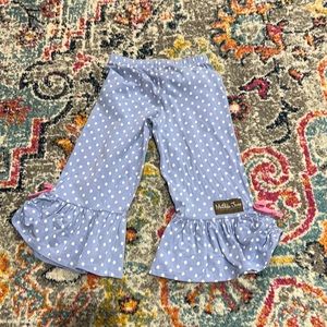 Matilda jane mid calf flowy leggings with ruffle bottoms